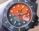 Swiss Rolex DiW Submariner Parakeet Limited Edition Watch DLC Case Orange Ombre Dial (2)_th.jpg